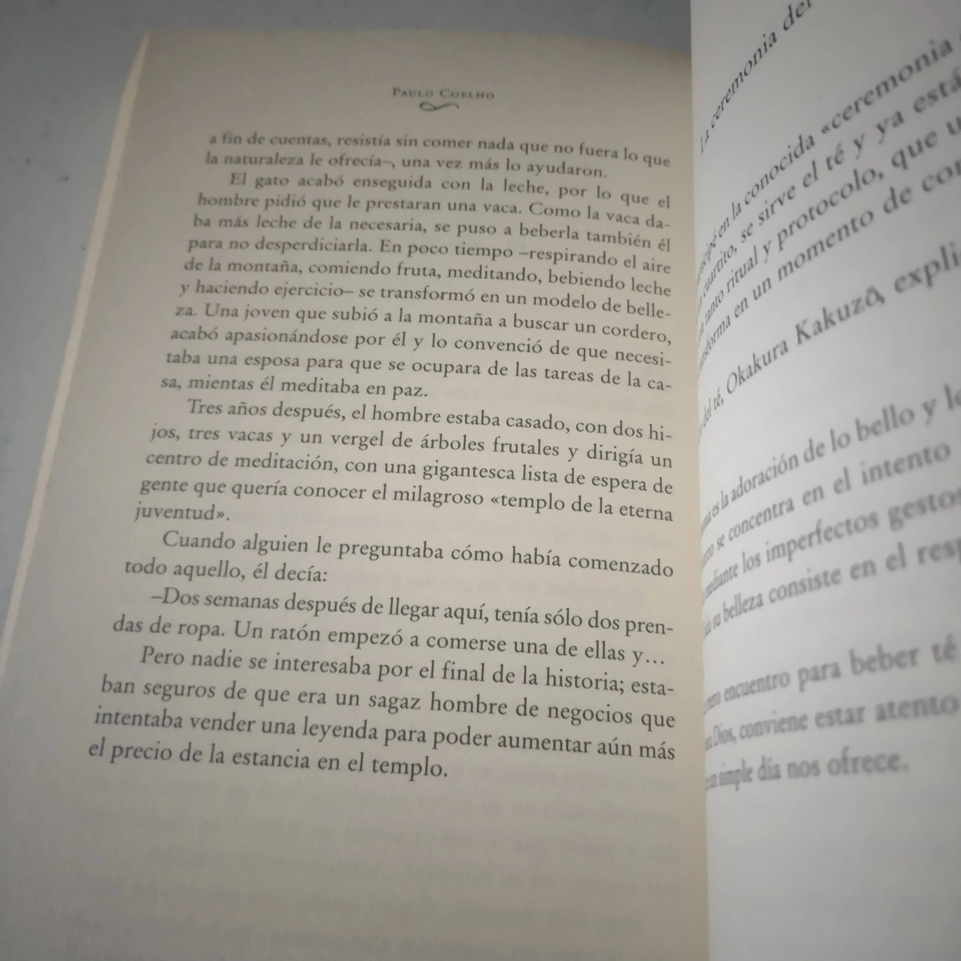 Ser como el rio que fluye, Paulo Coelho, usado  3