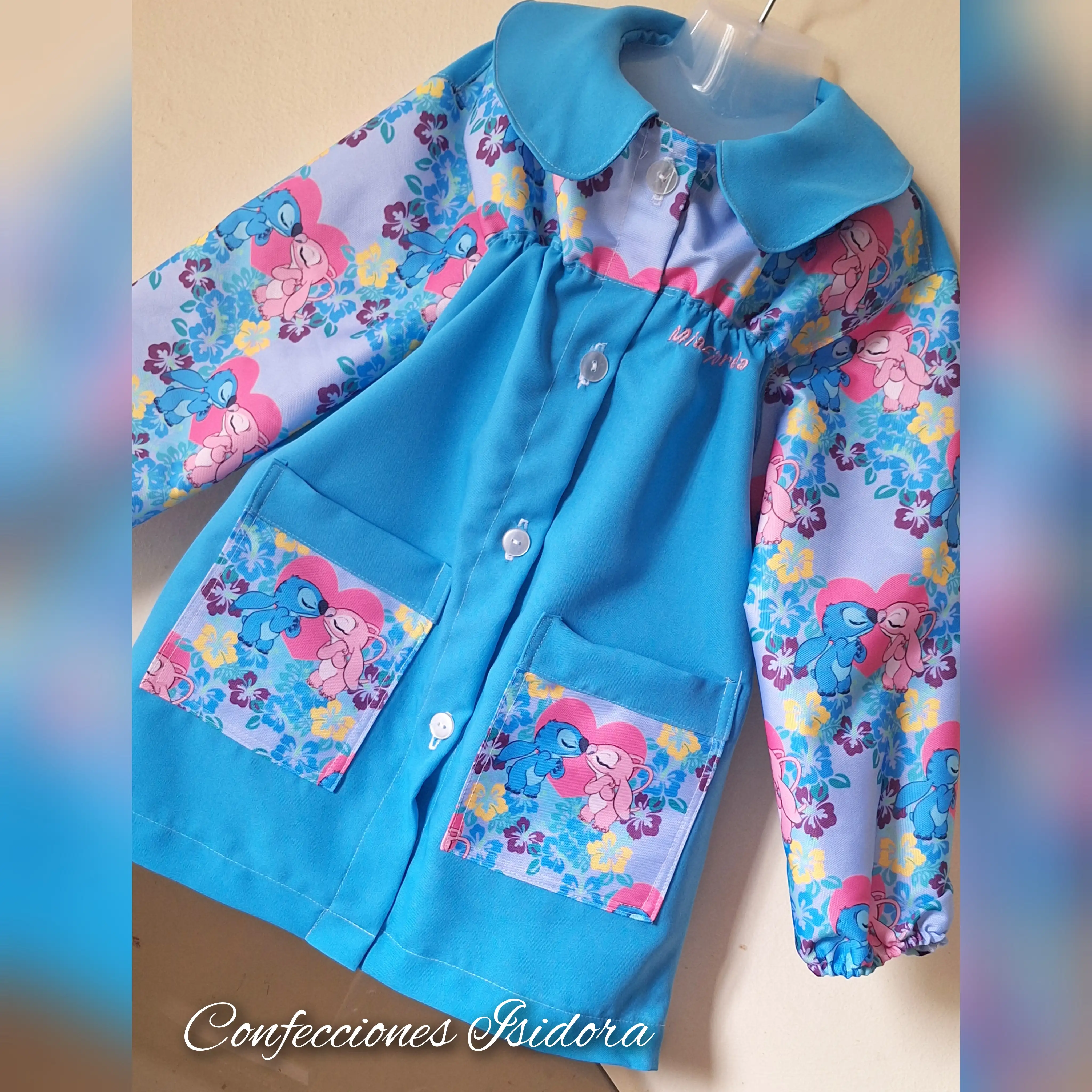 Delantal fruncido lilo stich , Calipso  2
