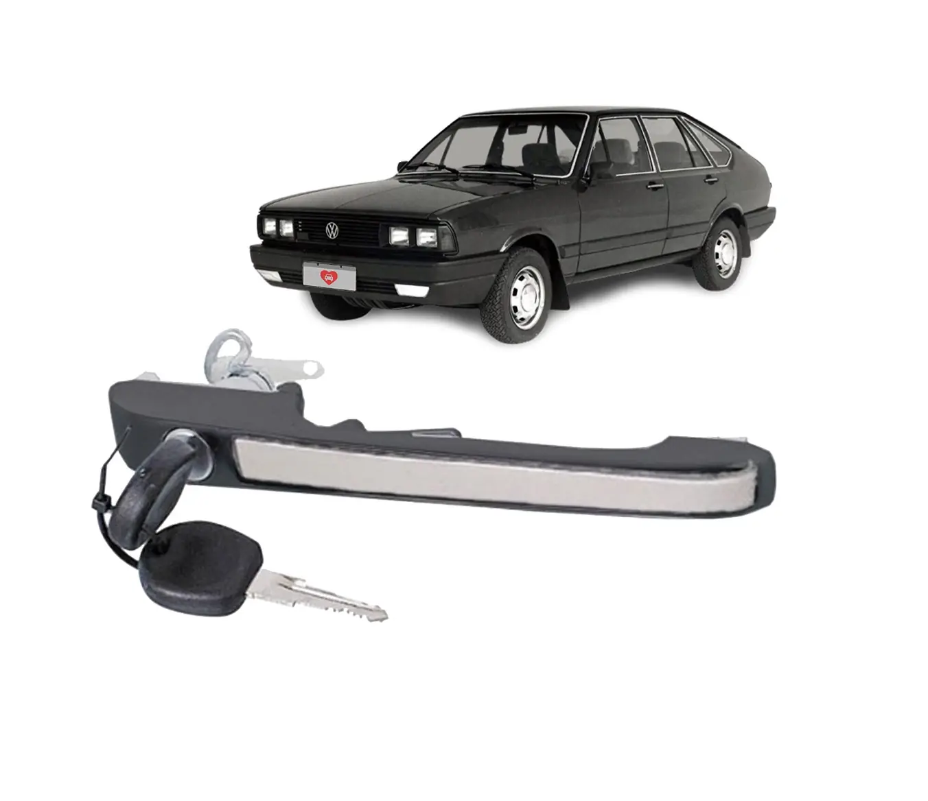 Manija externa puerta Vw Passat 1977-1988 Negro / 0302039
