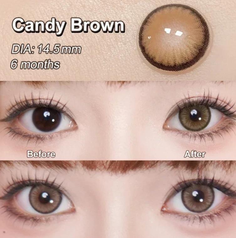 Lentes de contacto - Referencia: CANDY BROWN - EFECTO MUÑECA  3