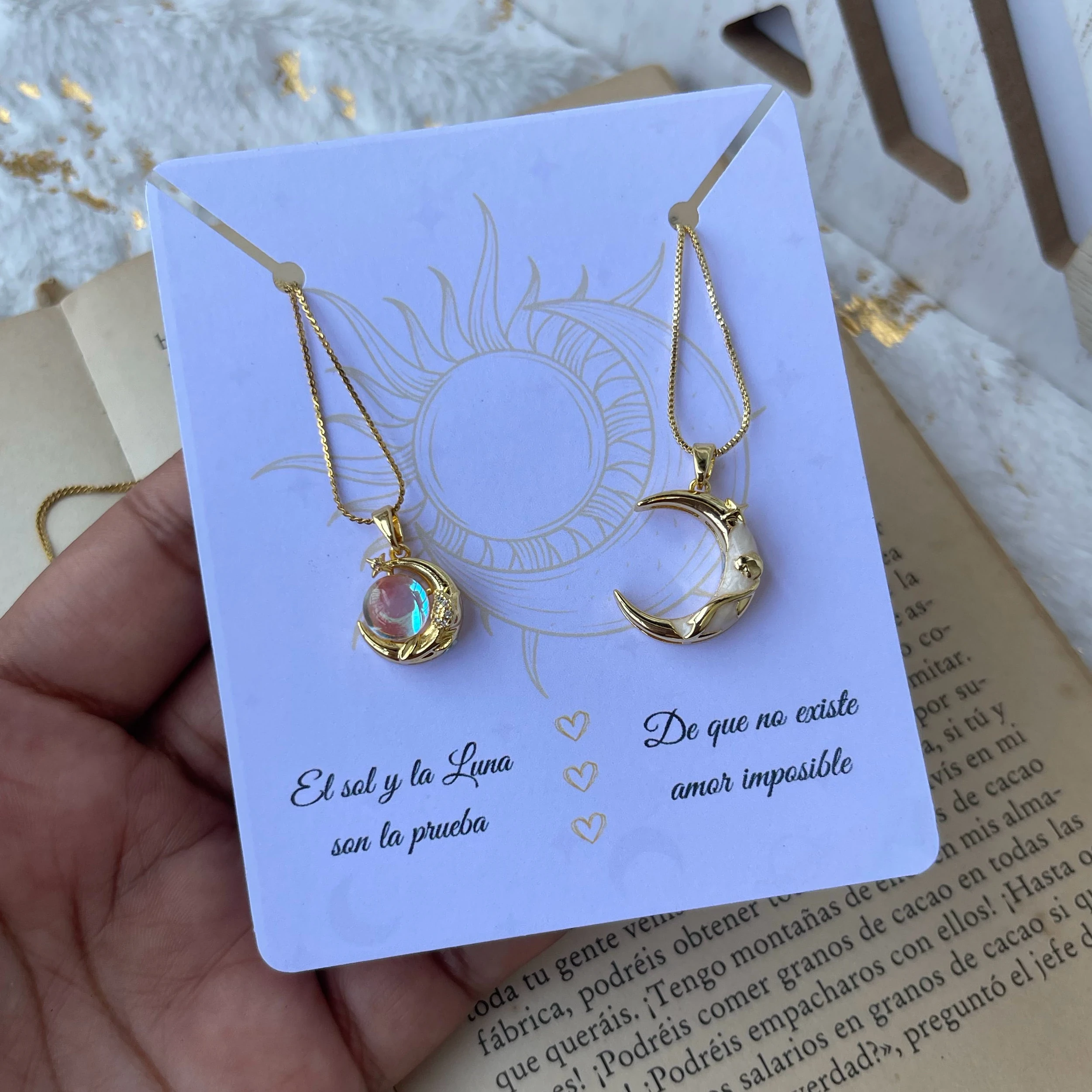 DÚO CADENAS SOL Y LUNA