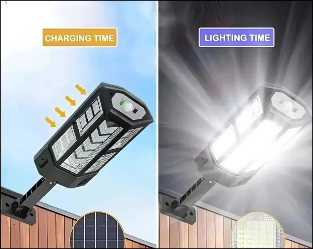 Lámpara de exterior solar con sensor  2