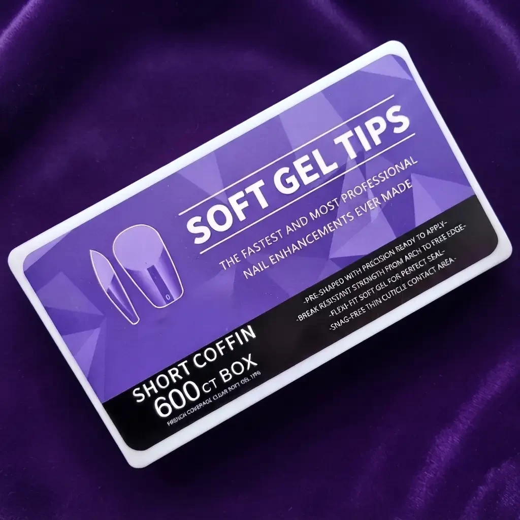 Extensiones para Uñas Soft Short Coffin 600 Box