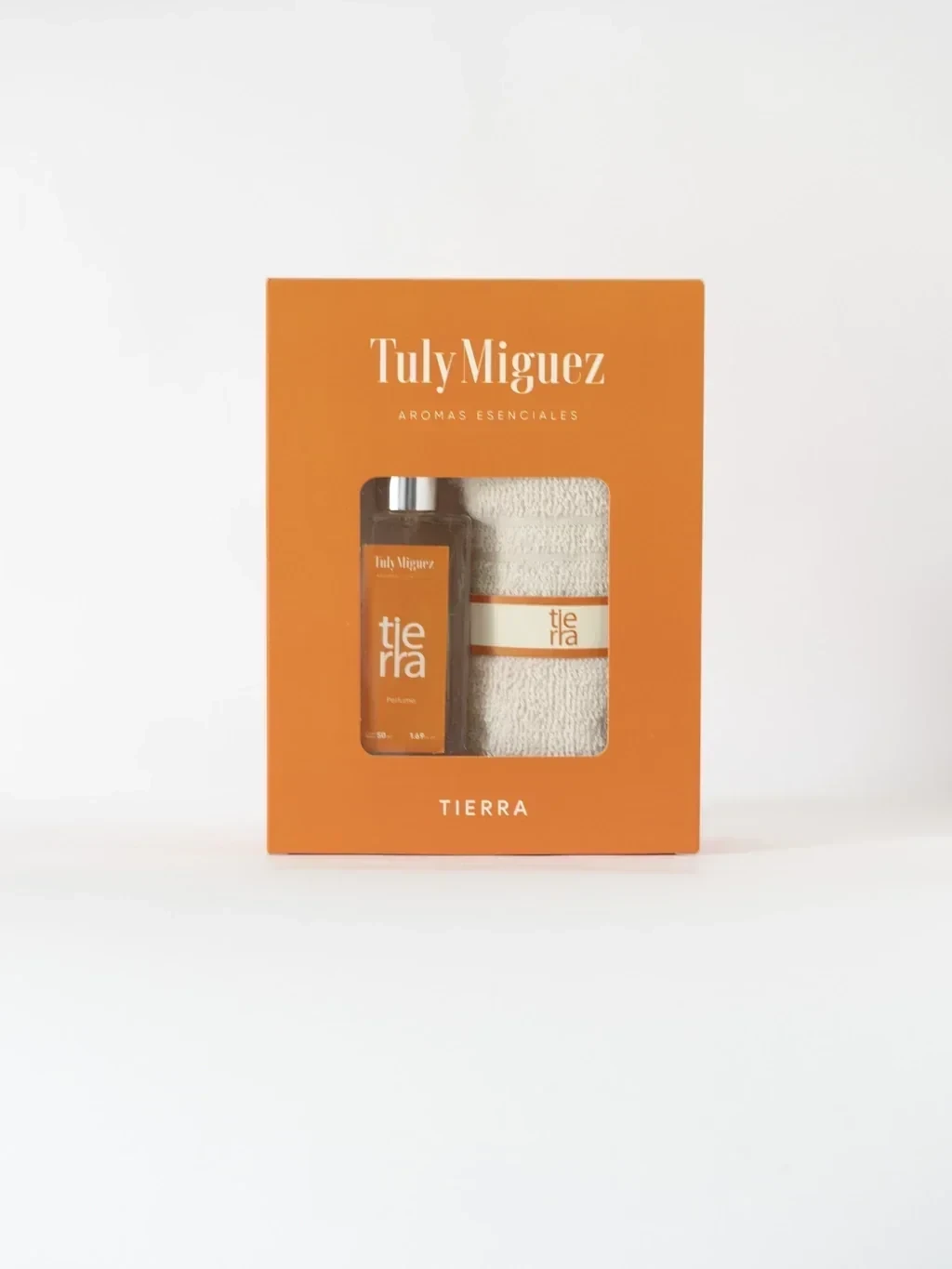 PERFUME VIDRIO 50ML + TOALLA PERSONAL TIERRA