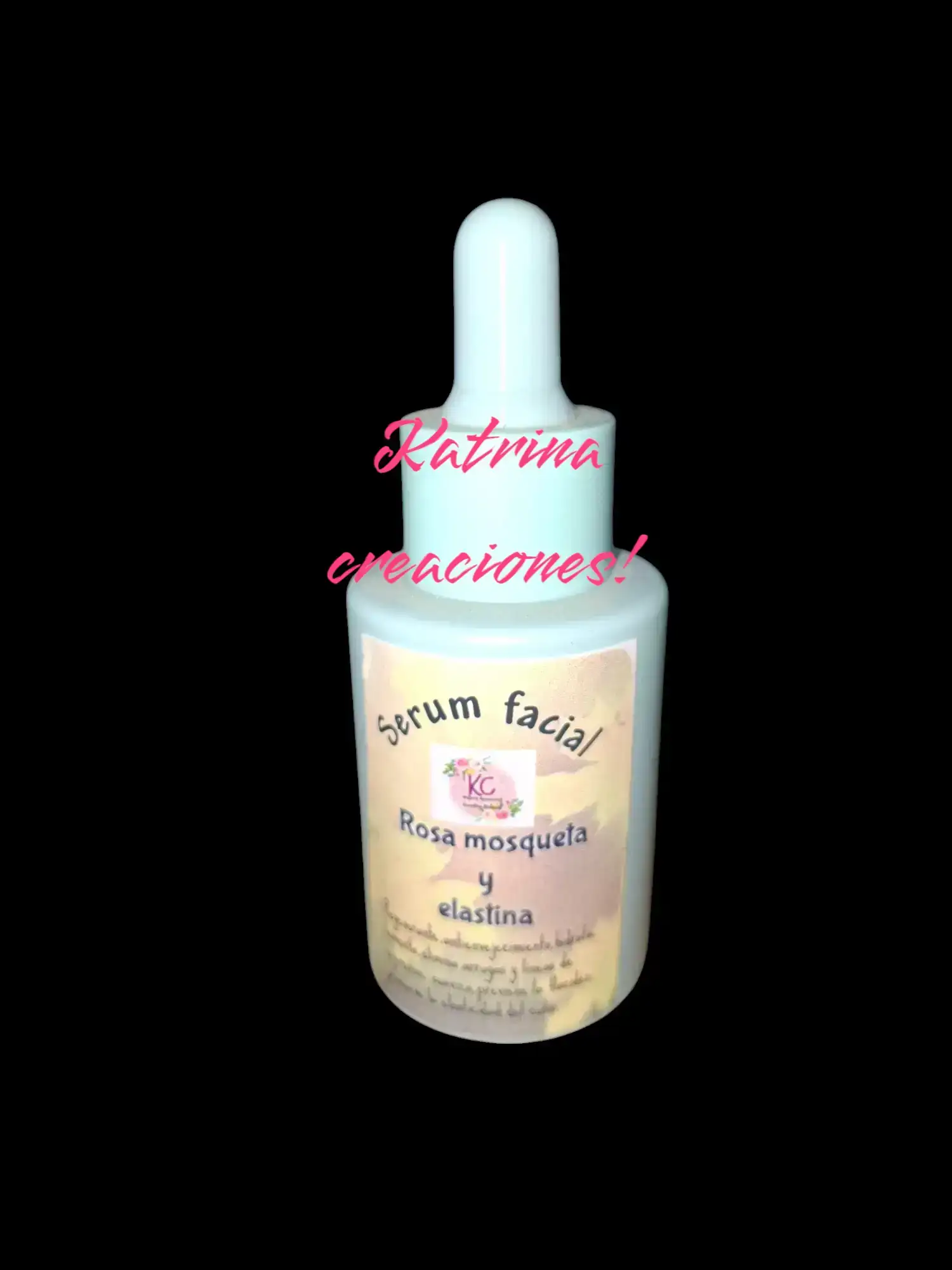Serum de elastina y rosa mosqueta puro.Noche.