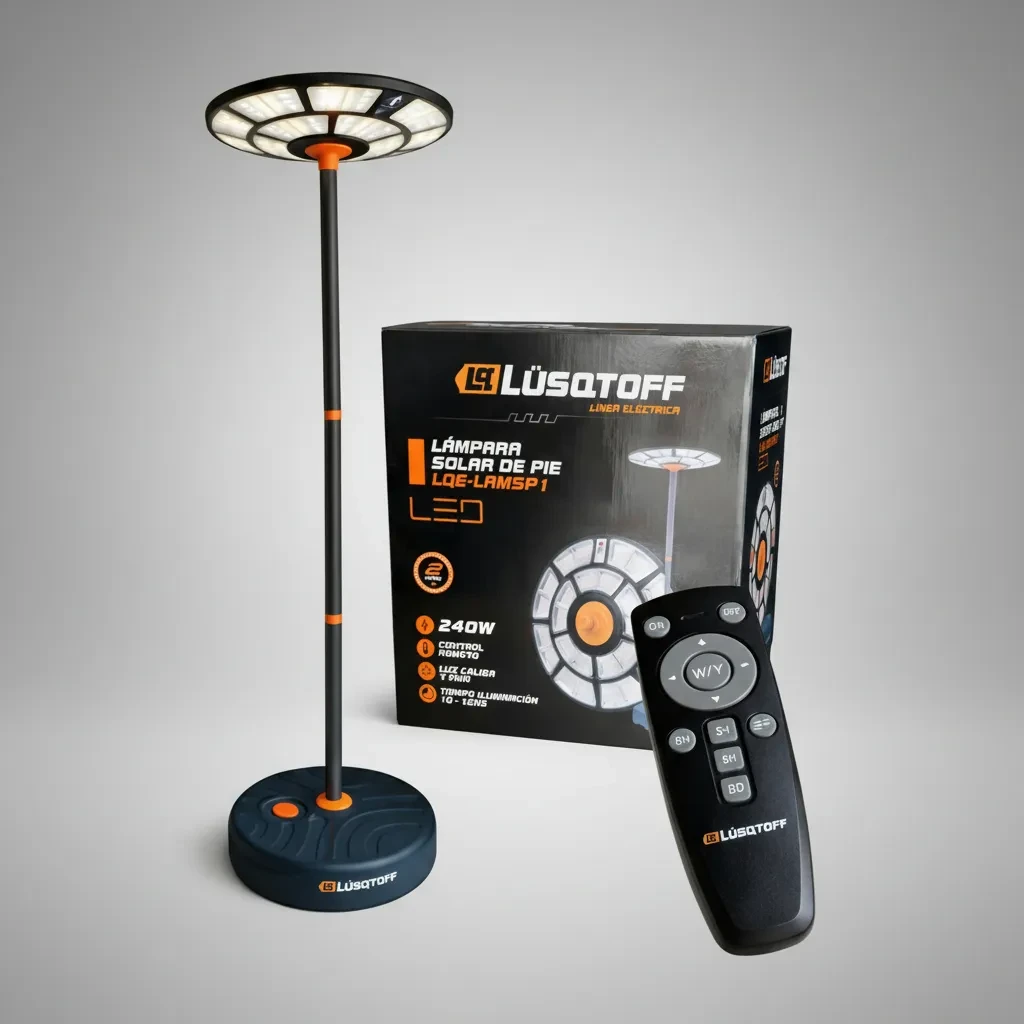 Lampara Solar Led De Pie Lusqtoff 240w 4