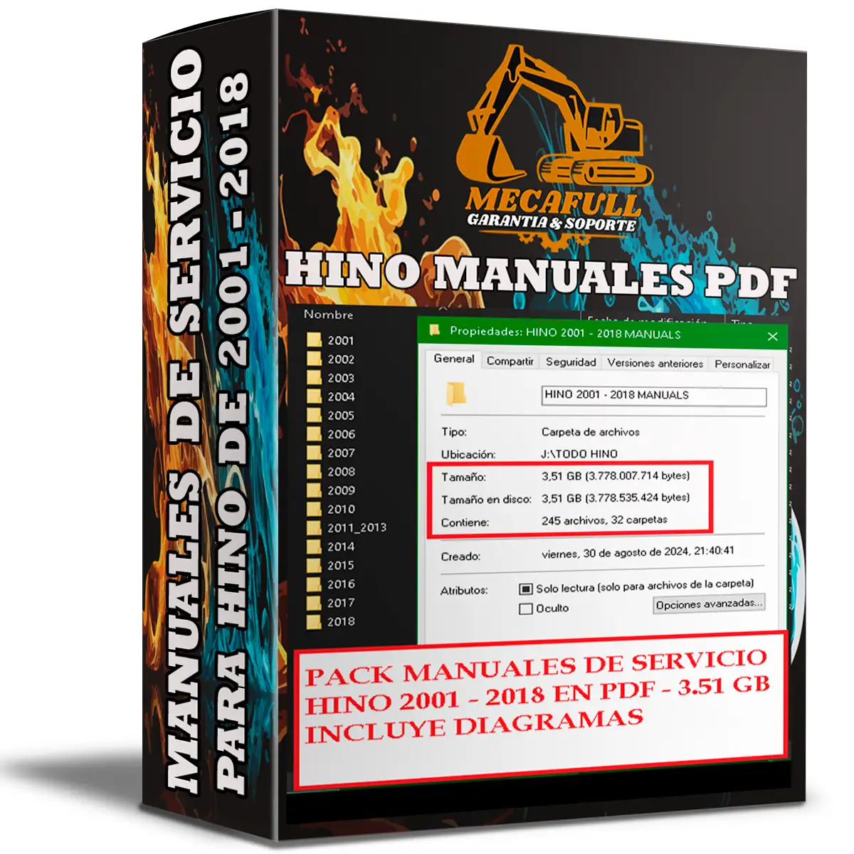 HINO MANUALES SERVICIO 2001/2018
