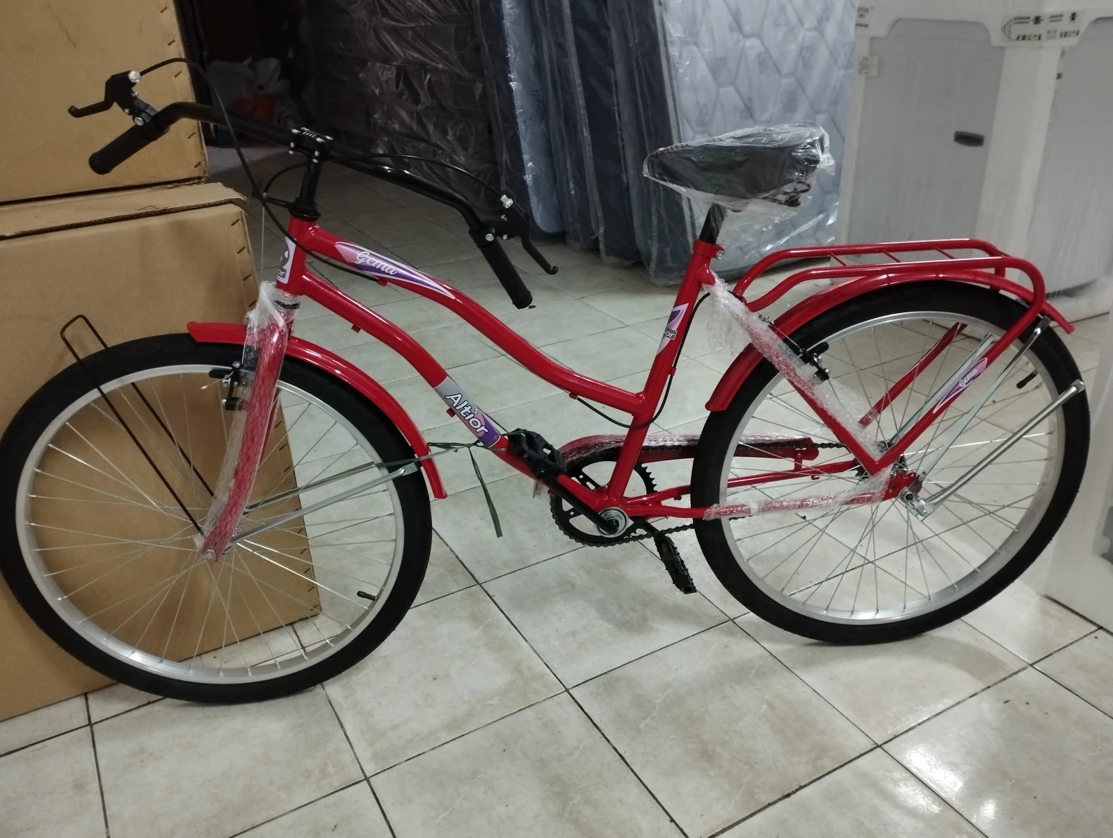 Bicicleta ALTIOR Dama Gema Paseo Roja Rod. 29