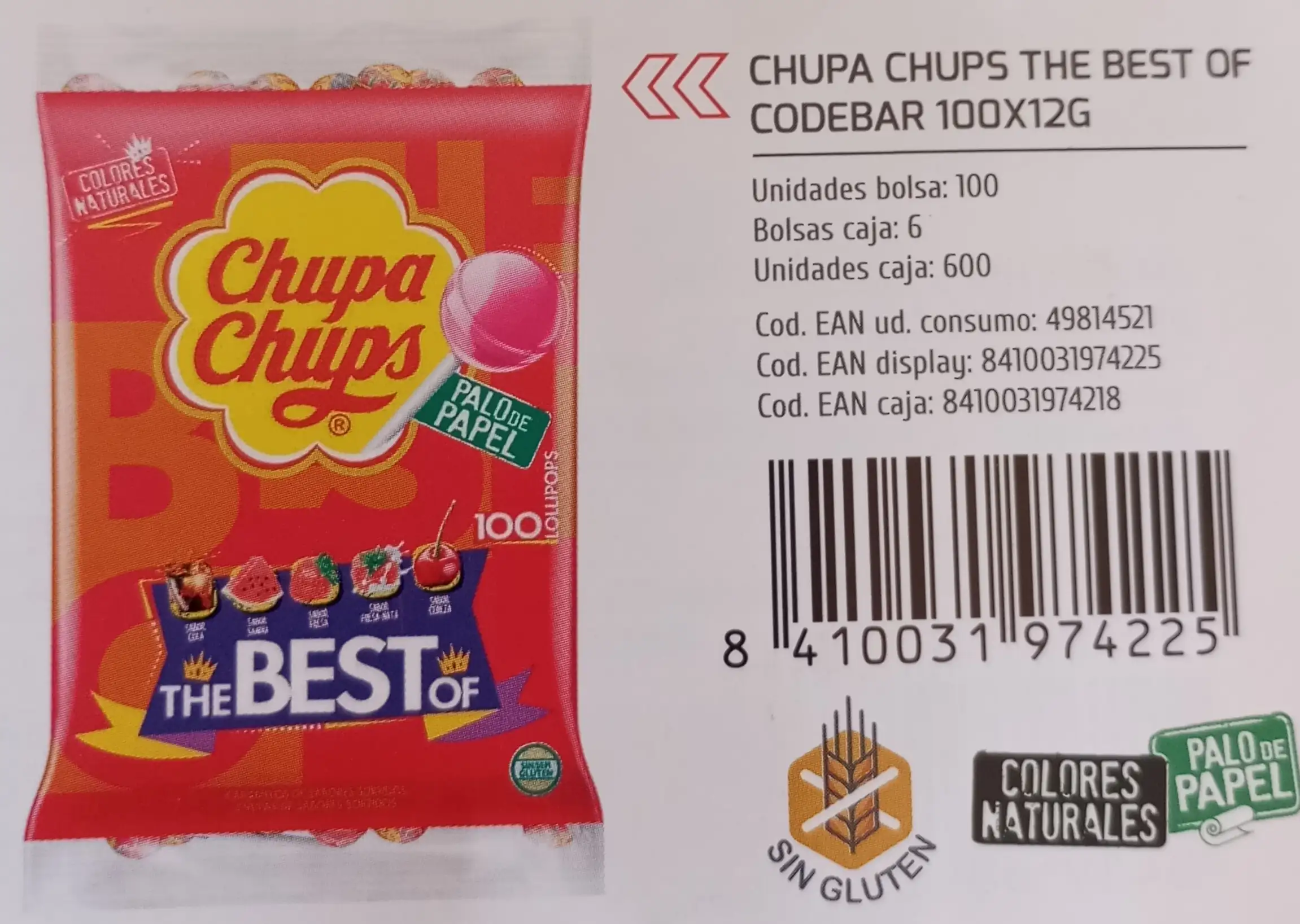 CHUPA CHUPS THE BEST OF BOLSA 120