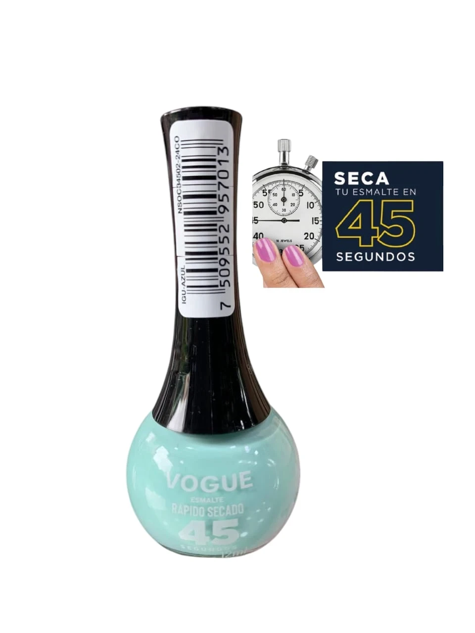 vogue esmalte secado rapido igu-azul