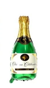 Globo botella champagne 40cm 