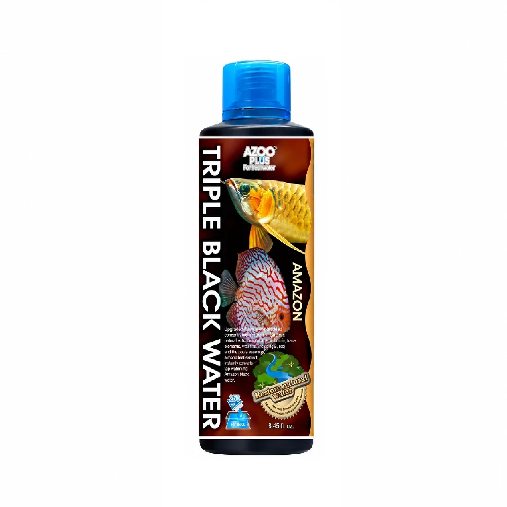 AZOO Triple Black Water Amazon - Acondicionador premium para peces amazónico x 250ml
