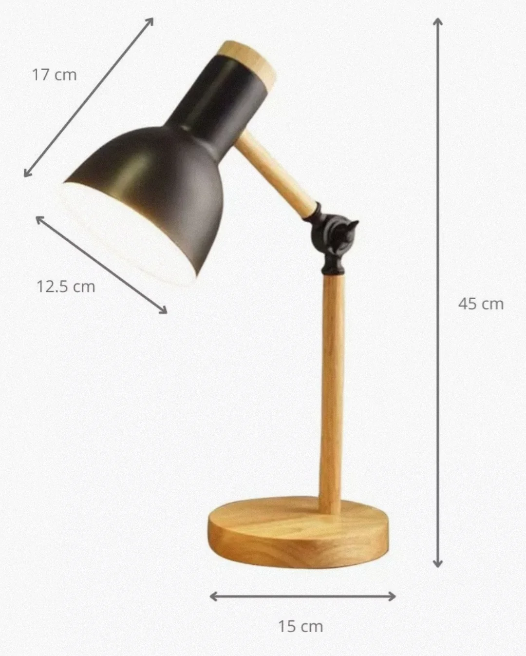 Lámpara de Escritorio Tipo Madera  10