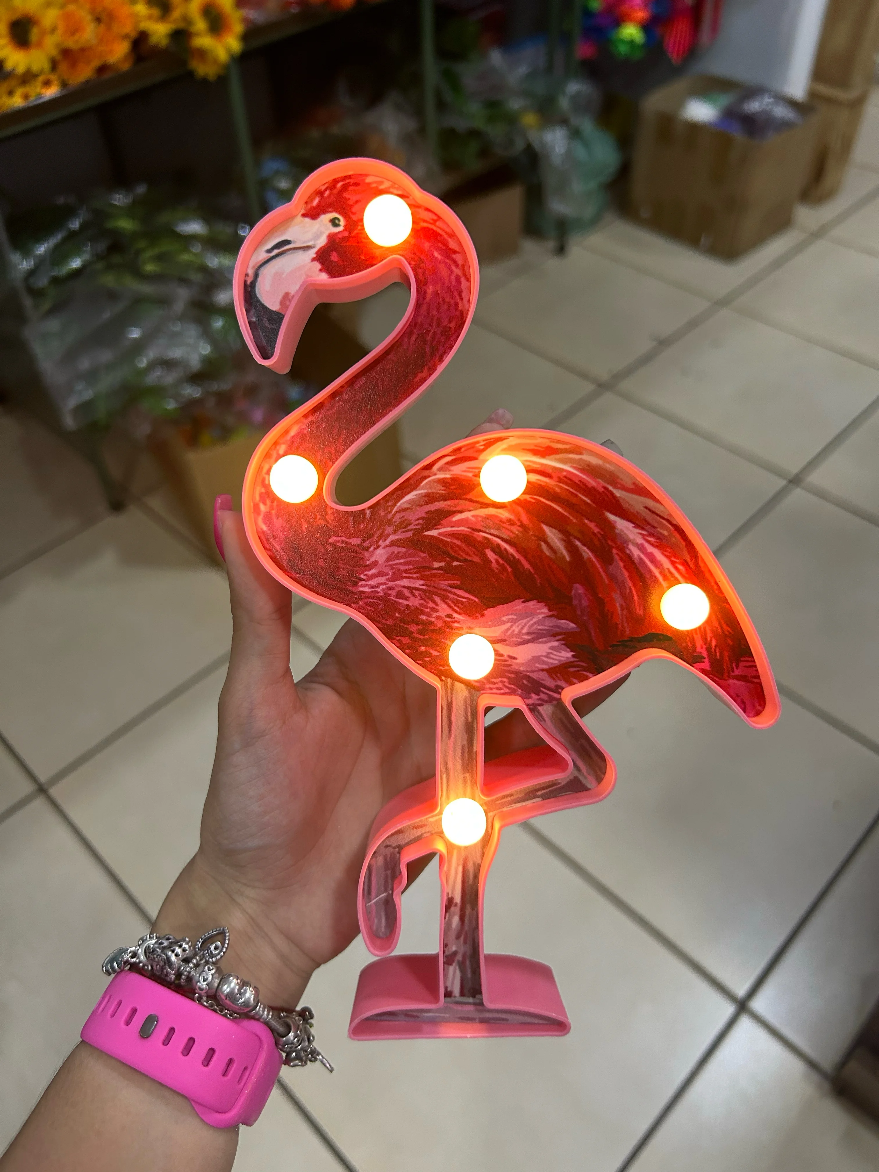 Lámpara flamingo