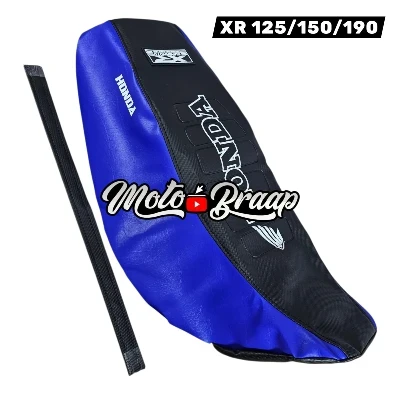 TP XR 150 L / TP XR 190 L Forro tapizado super moto negro azul letrero en medio DW