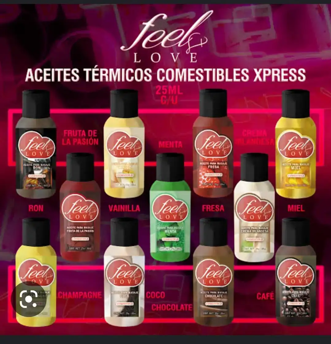 Aceite para masaje comestible  25 ml