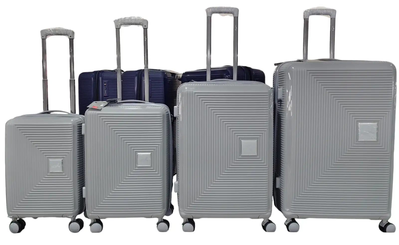 Set de 4 Piezas color Plateado