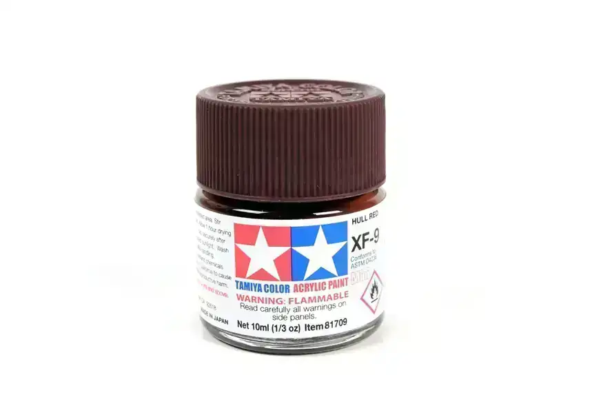 ACRYLIC MINI XF-9 HULL RED