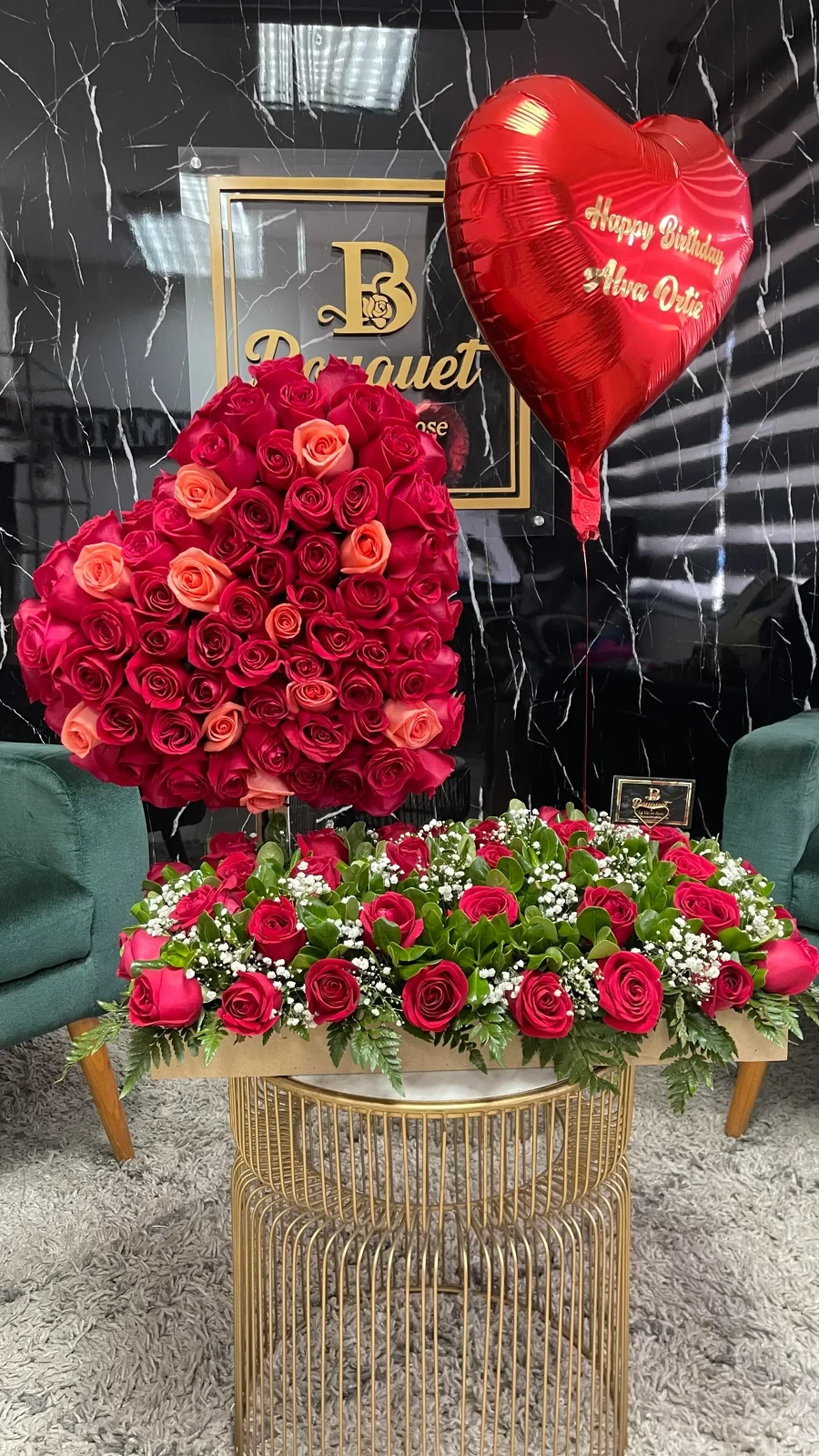 Corazon con jardin