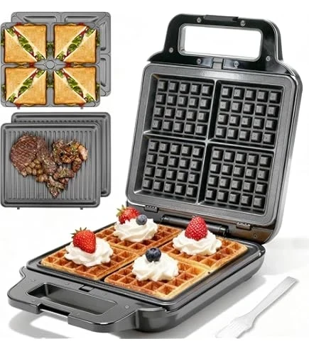 Sandwichera 4 Panes/3en1 𝙓𝙄𝙊𝙉