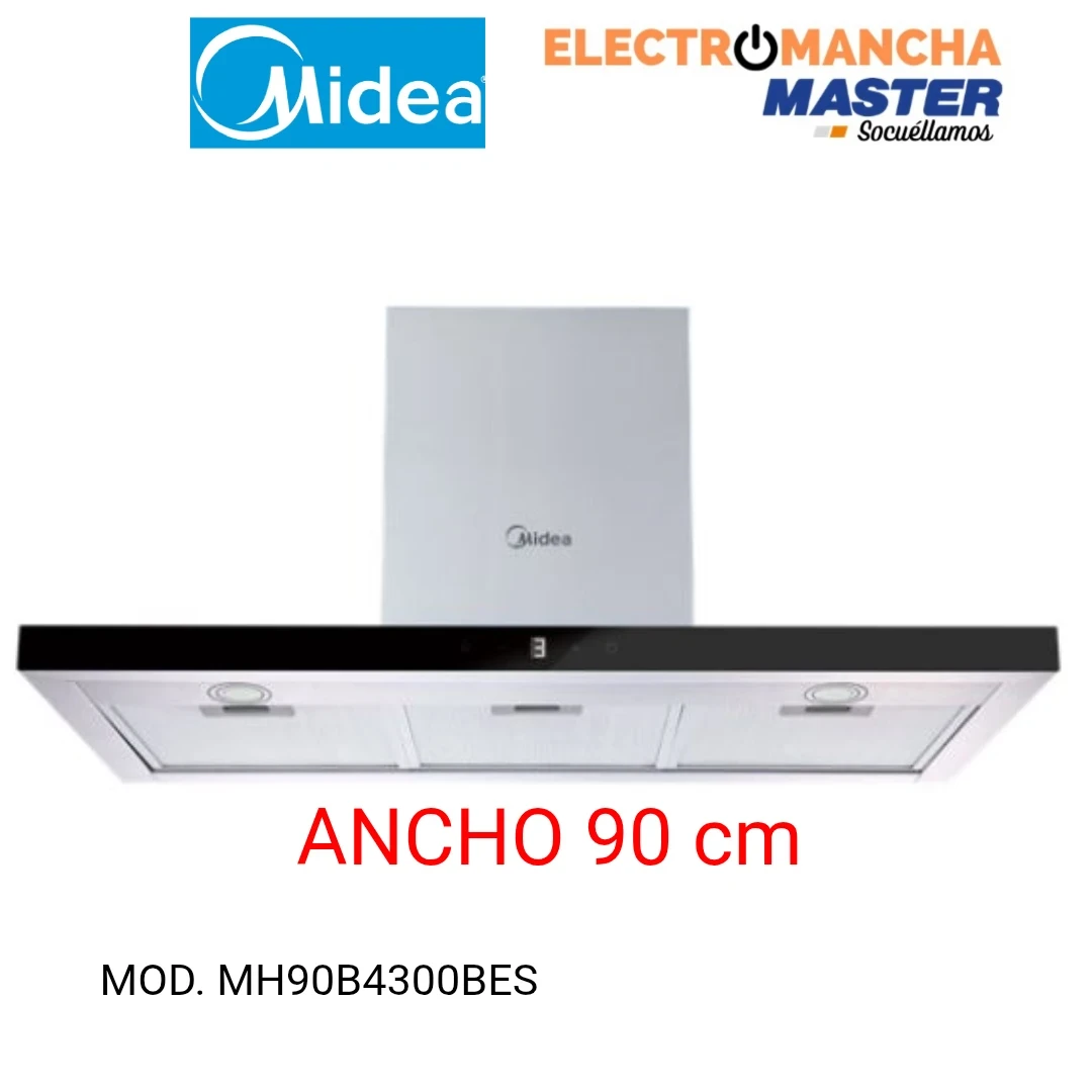 CAMPANA DECORATIVA MIDEA MH90B4300B-ES 90 CM. 