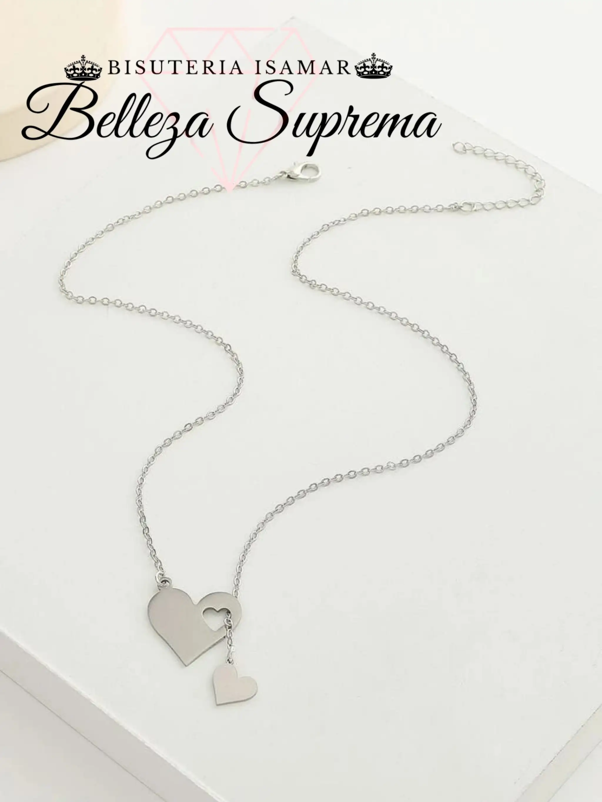 COLLAR COLGANTES Y DIJE CORAZÓN  3