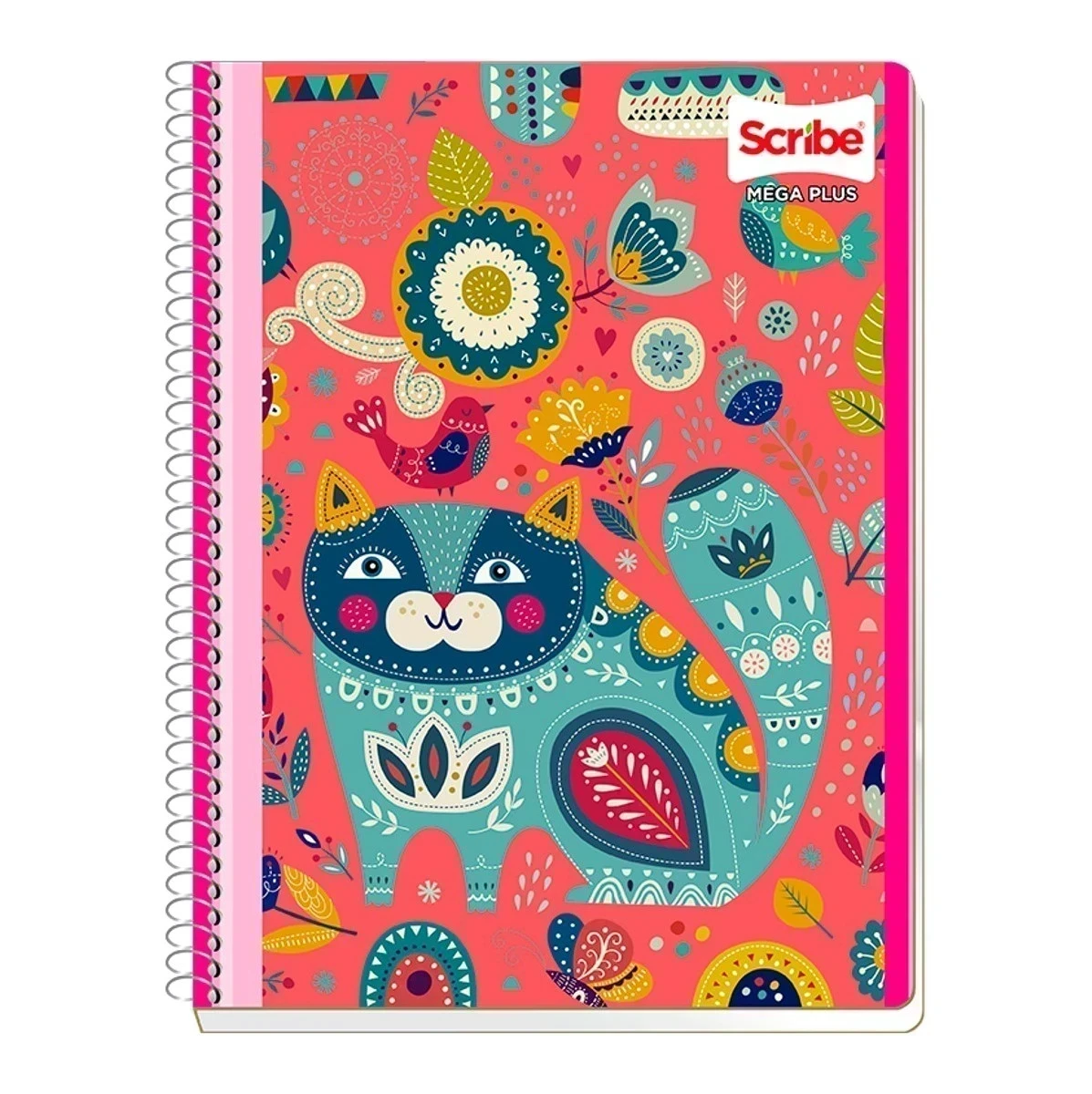 Cuaderno profesional scribe mega  doble raya 100 hojas espiral 