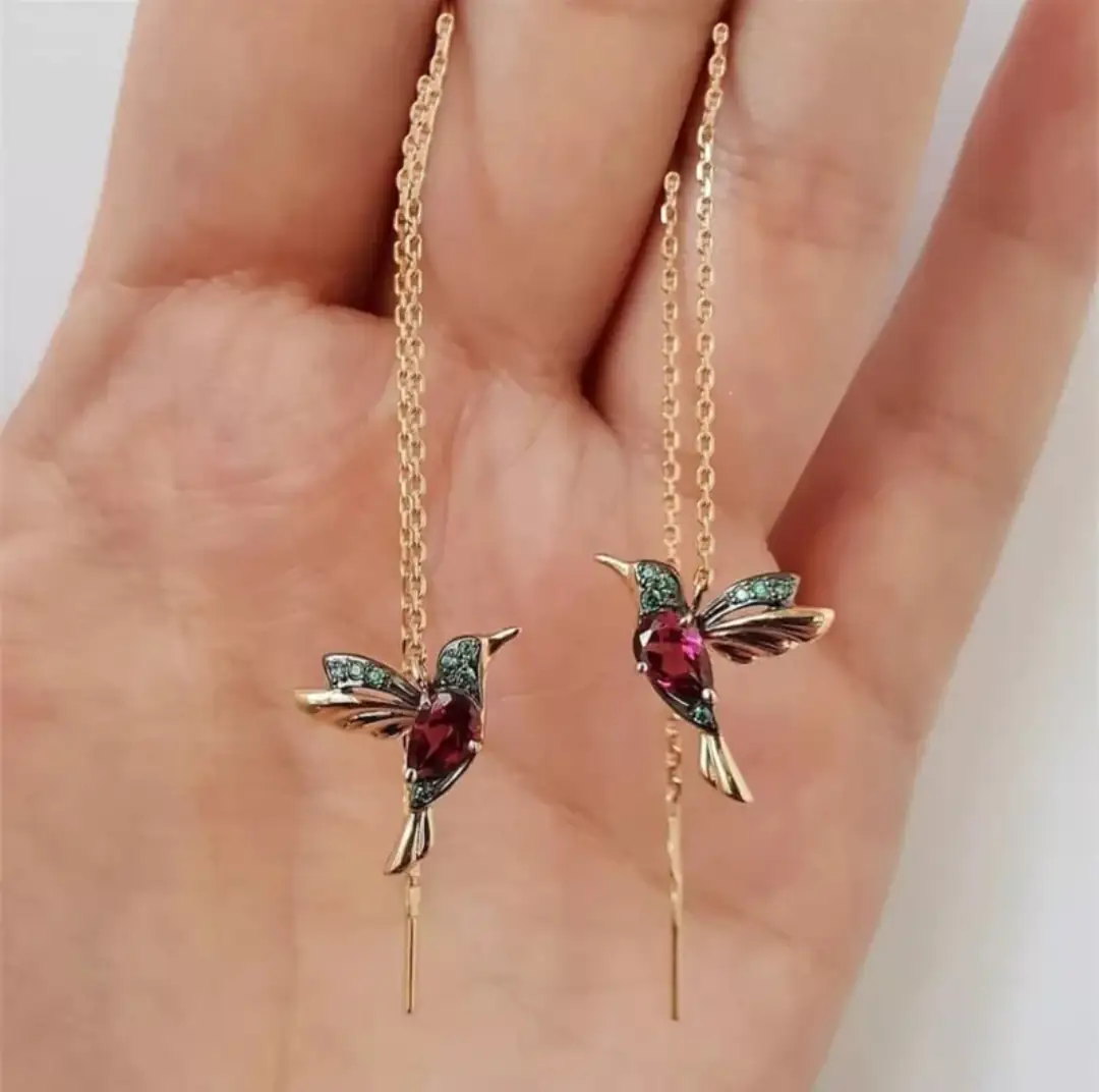 Pendientes Colibrí