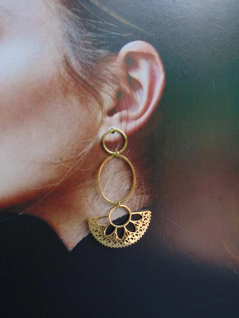 ARETE ACERO DOR MAXI LARGOS CIRCULO ABANICOS 4