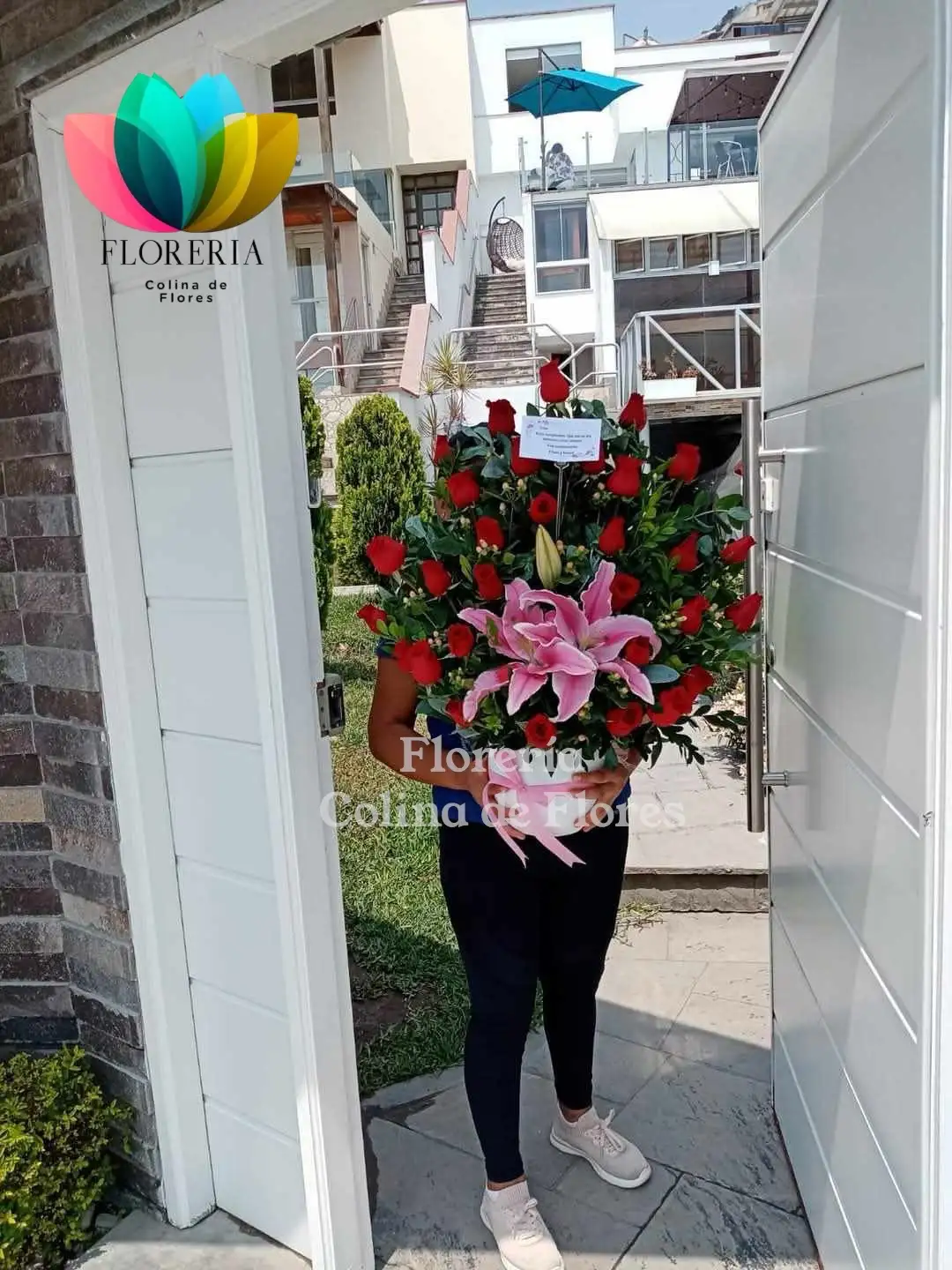 Abanico rosas 