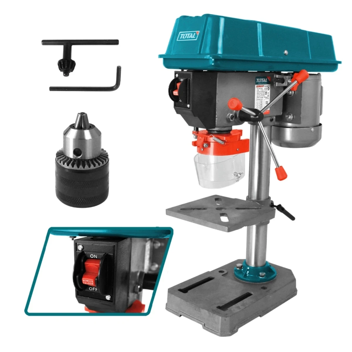 TDP133501-5 Taladro de banco 13mm 0.5hp 350w total 2