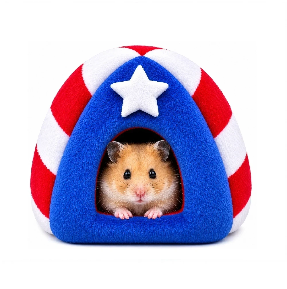 Cama Tipo Cueva Para Hamster Diseño Temático Capitán América