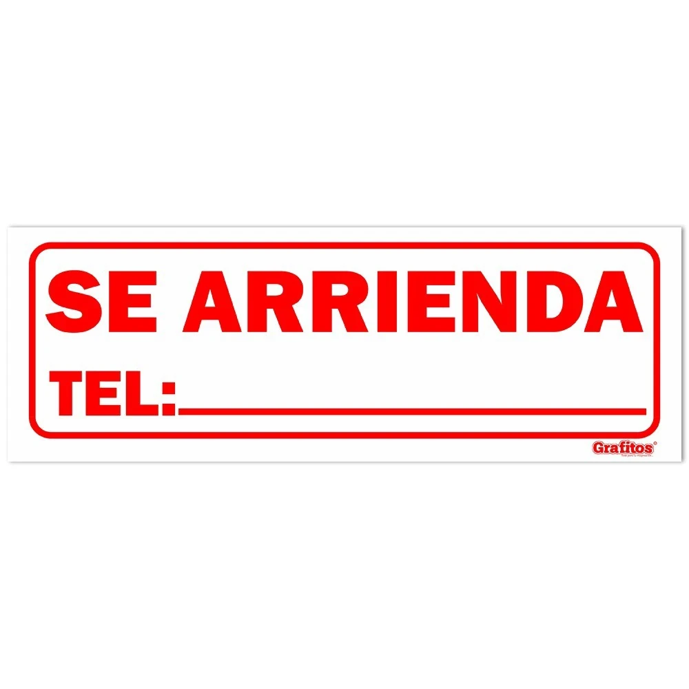LETRERO SE ARRIENDA PEQUEÑO 