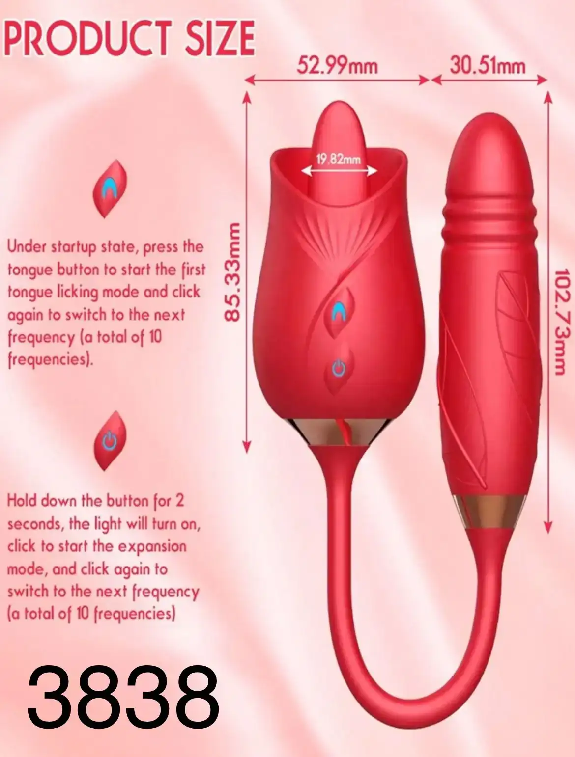 Vibrador con estimulador de clitoris  2