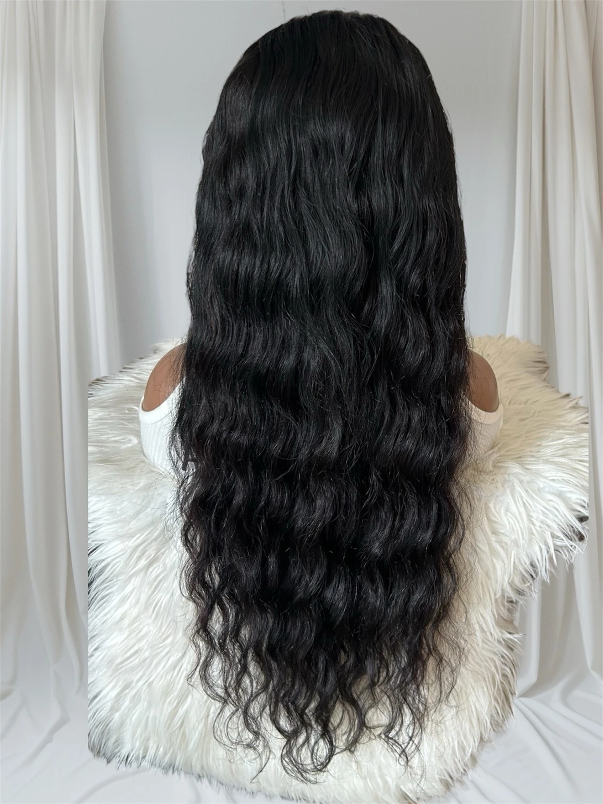 Peluca cabello humano 28 pulgadas, frontal lace 13x6 180% densidad 3