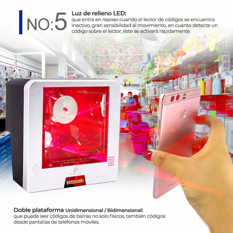 Lector De Código De Barras Omnidireccional USB  4