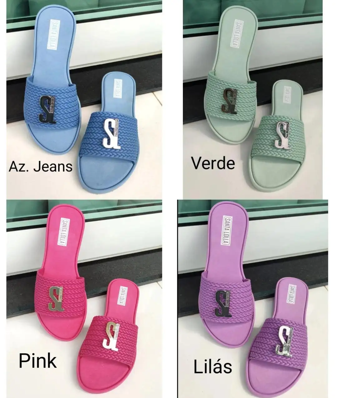 Chinelo Slide Pala Beach Santa Lolla  2