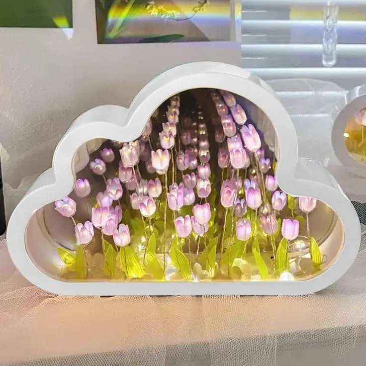 Lampara nube tulipanes