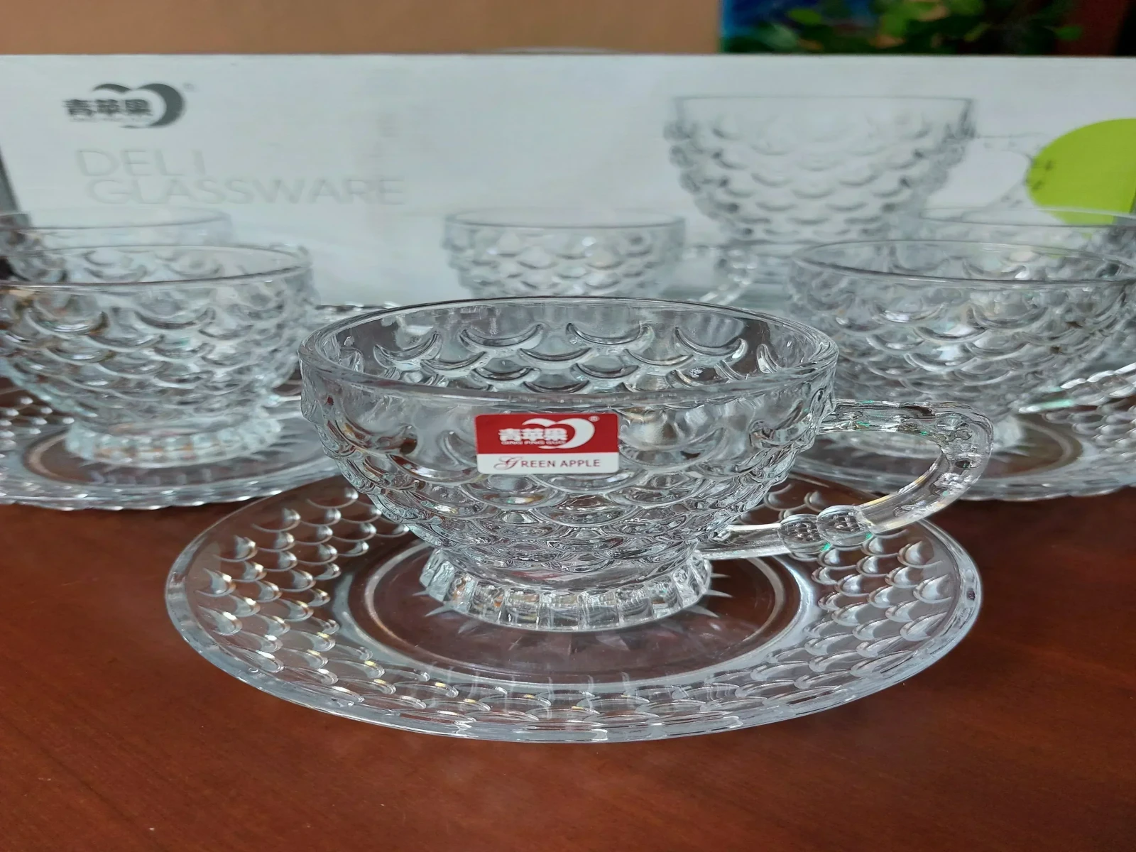SET DE TAZAS DE CRISTAL 2