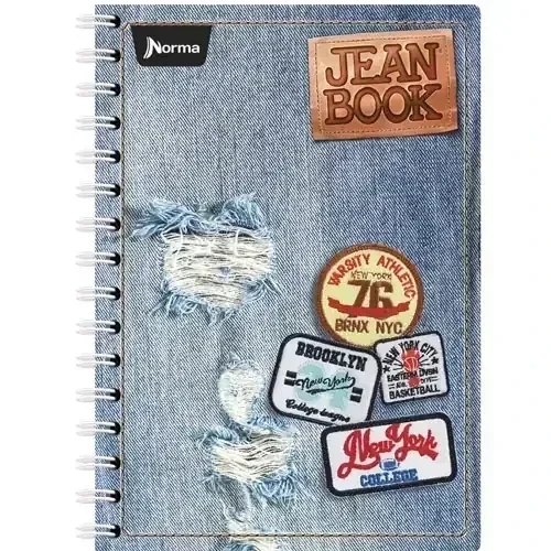 Cuaderno francés c5 jeanbook 100 hojas espiral  3
