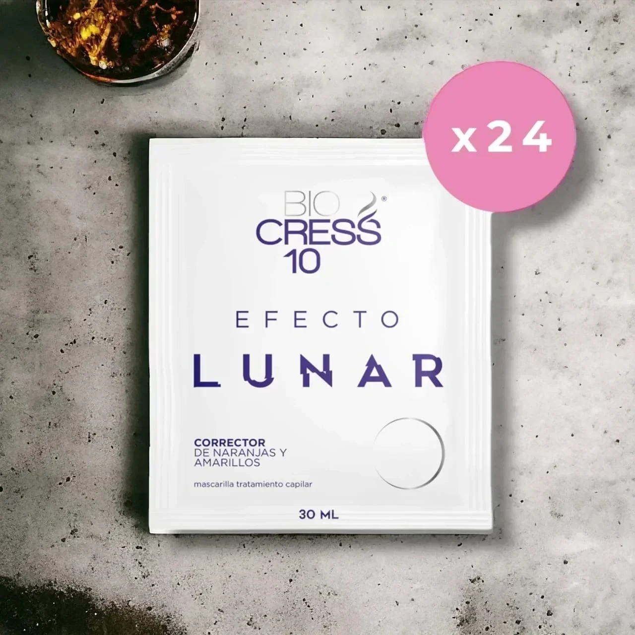 bio cress 10 efecto lunar corrector naranja y amarillo sobre x30 ml