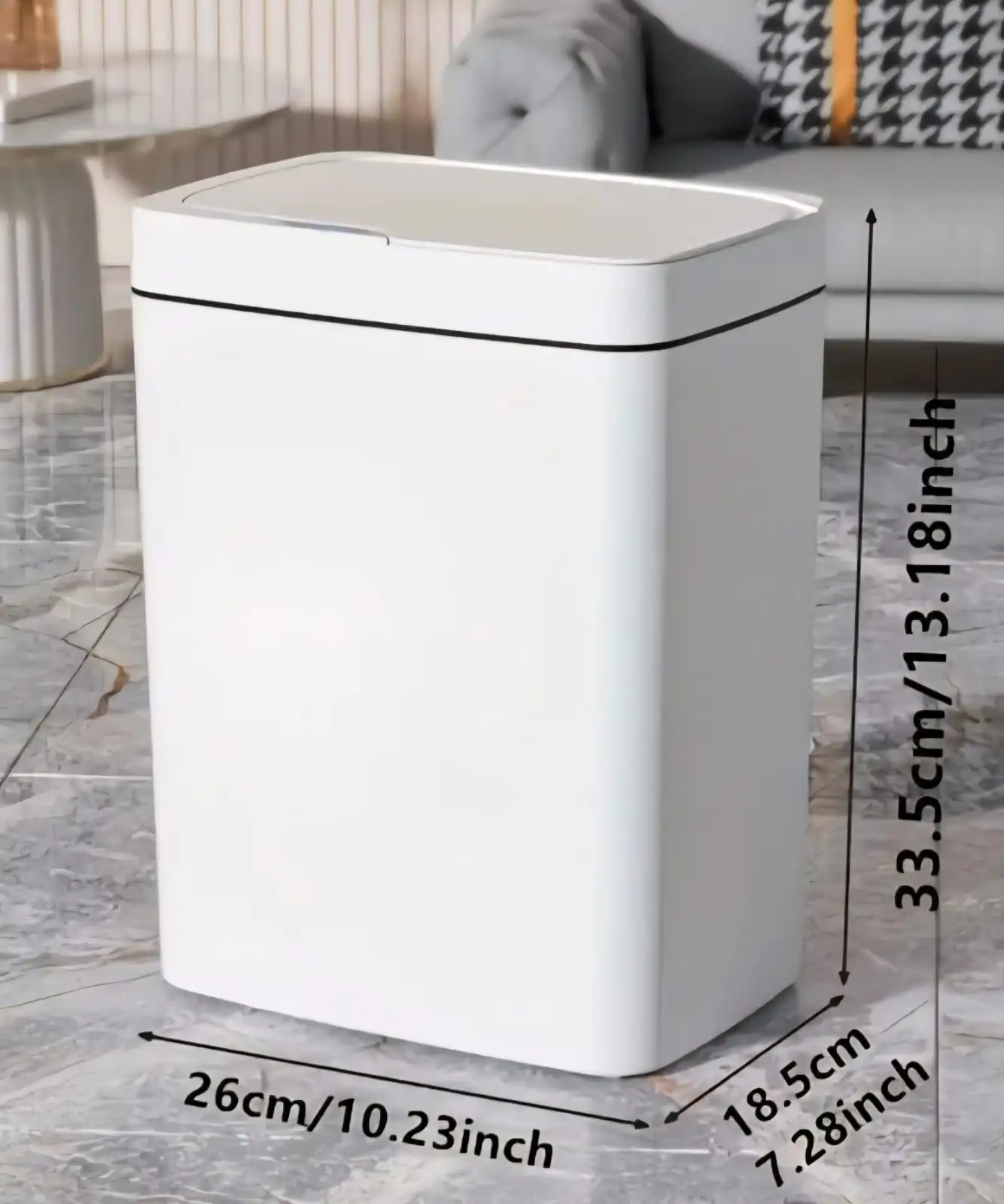 Cesto para basura 16 L tapa inteligente 2