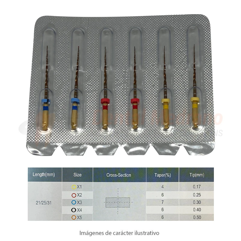 LIMAS SUPER FILE GOLD-NEXT X6 25MM T/PROTAPER