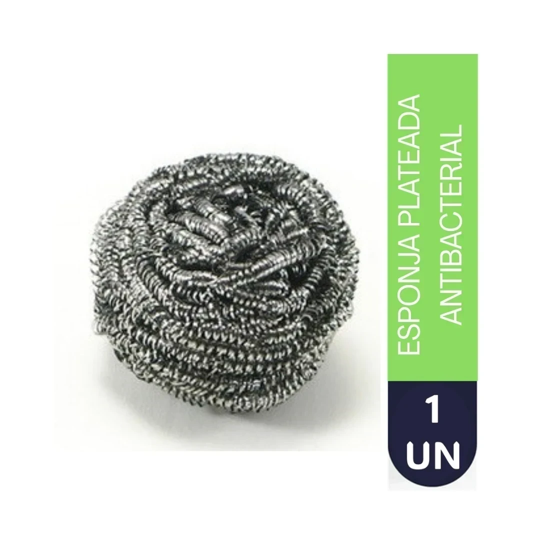 ESPONJA PLATEADA - ANTIBACTERIAL