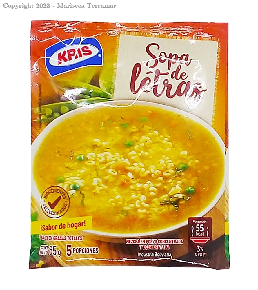 KRIS SOPA DE LETRAS  65g 