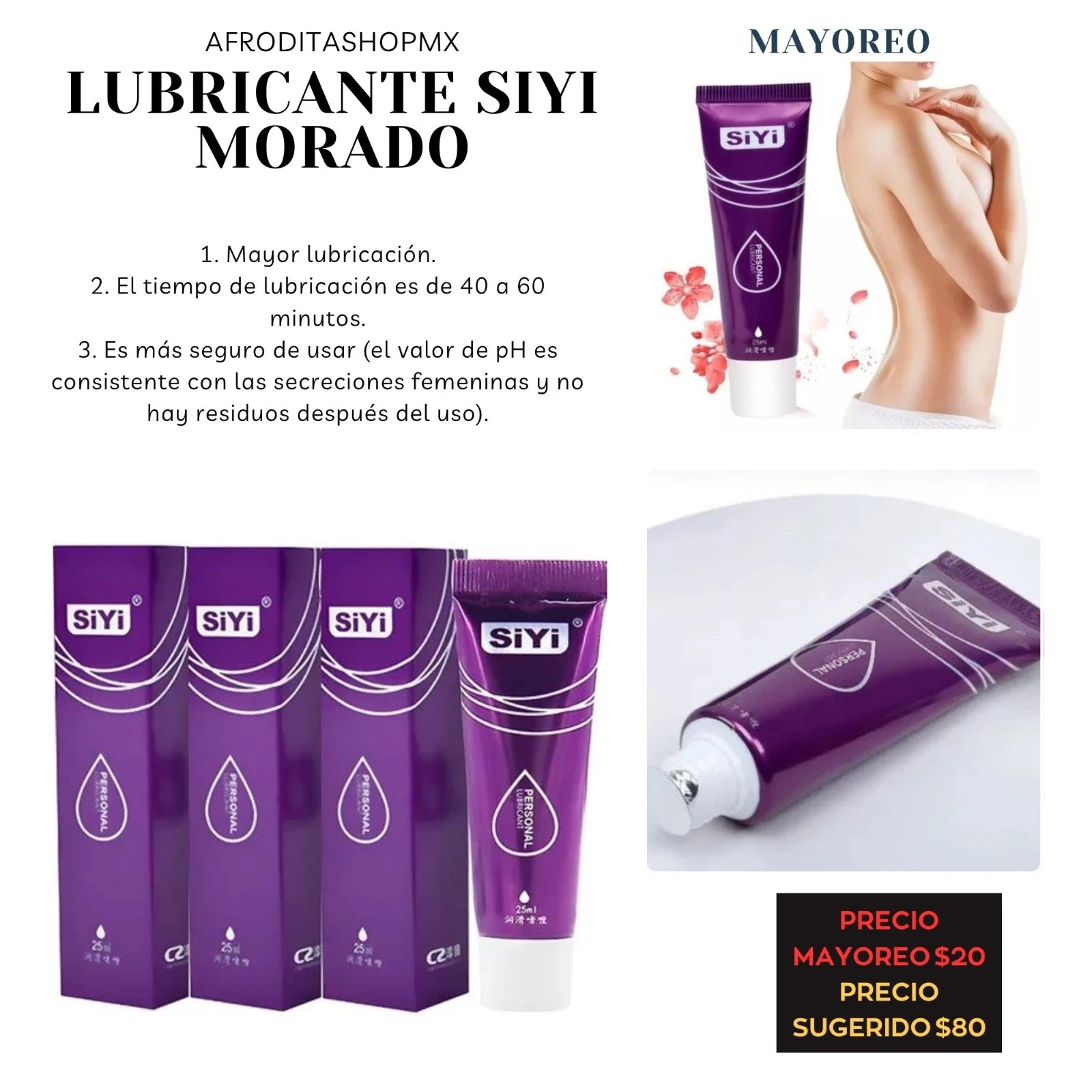 Lubricante Siyi Morado