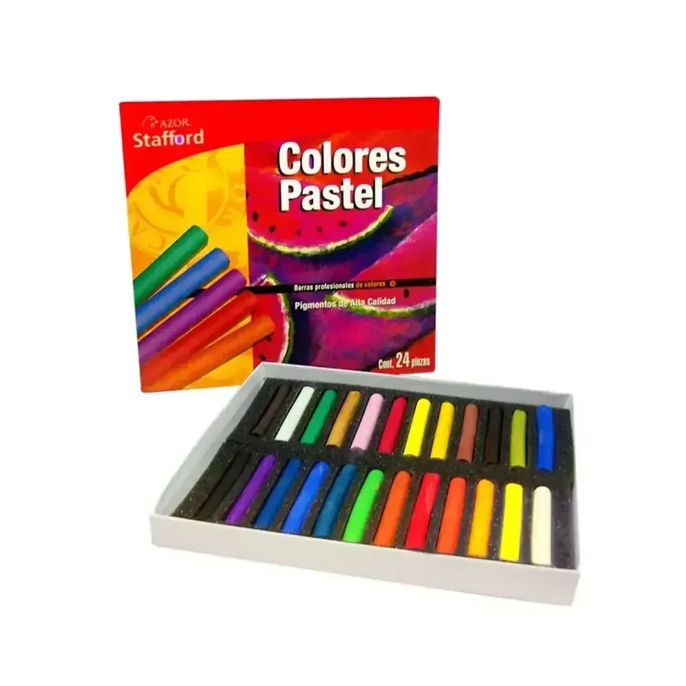 Gises pastel con 24 colores 3
