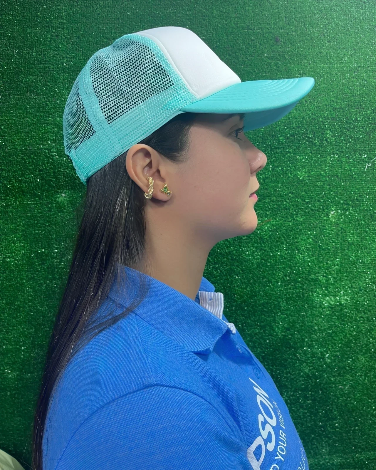 Gorra En Malla Frente Blanco 5