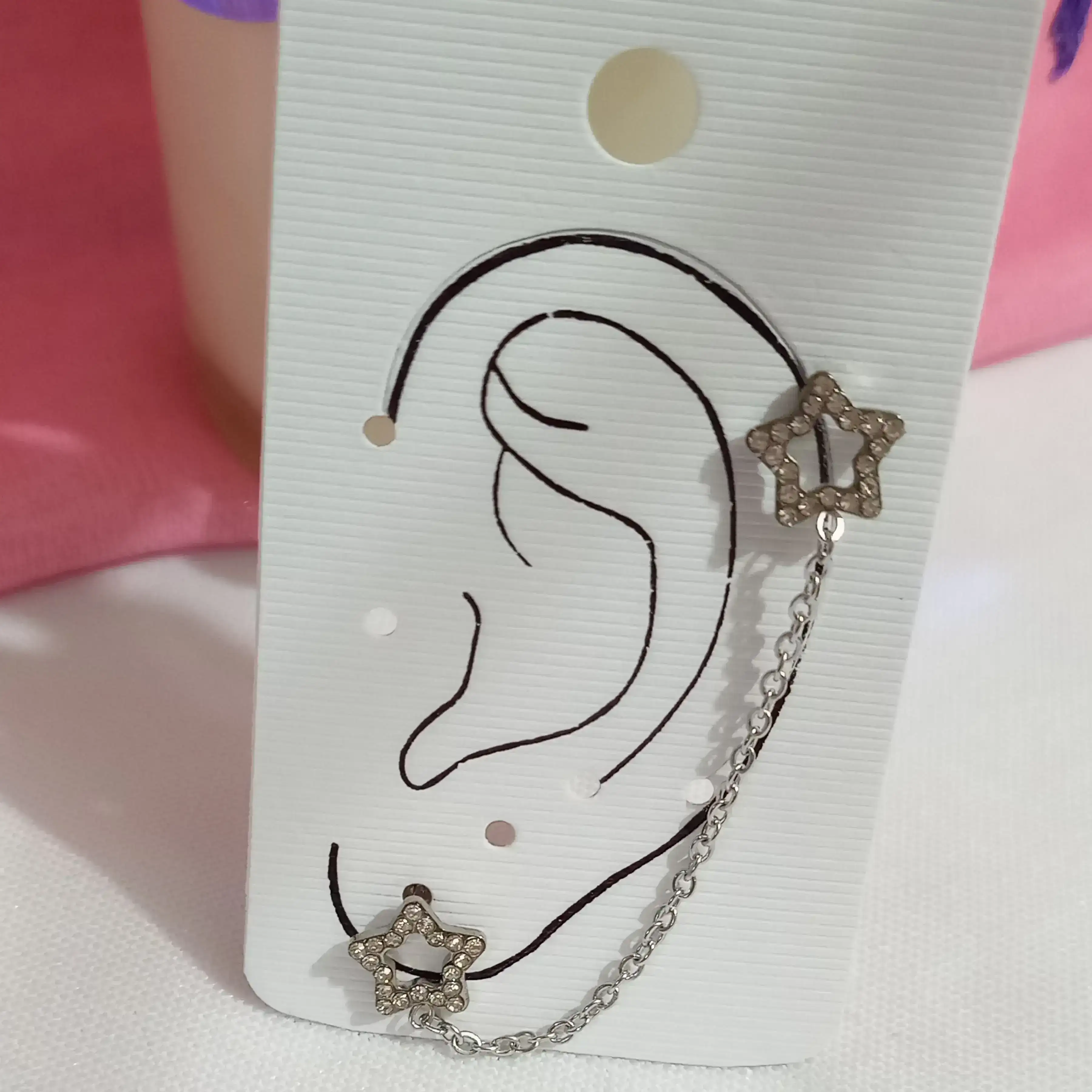 Pasantes para lóbulo y helix con cadena🙌 2