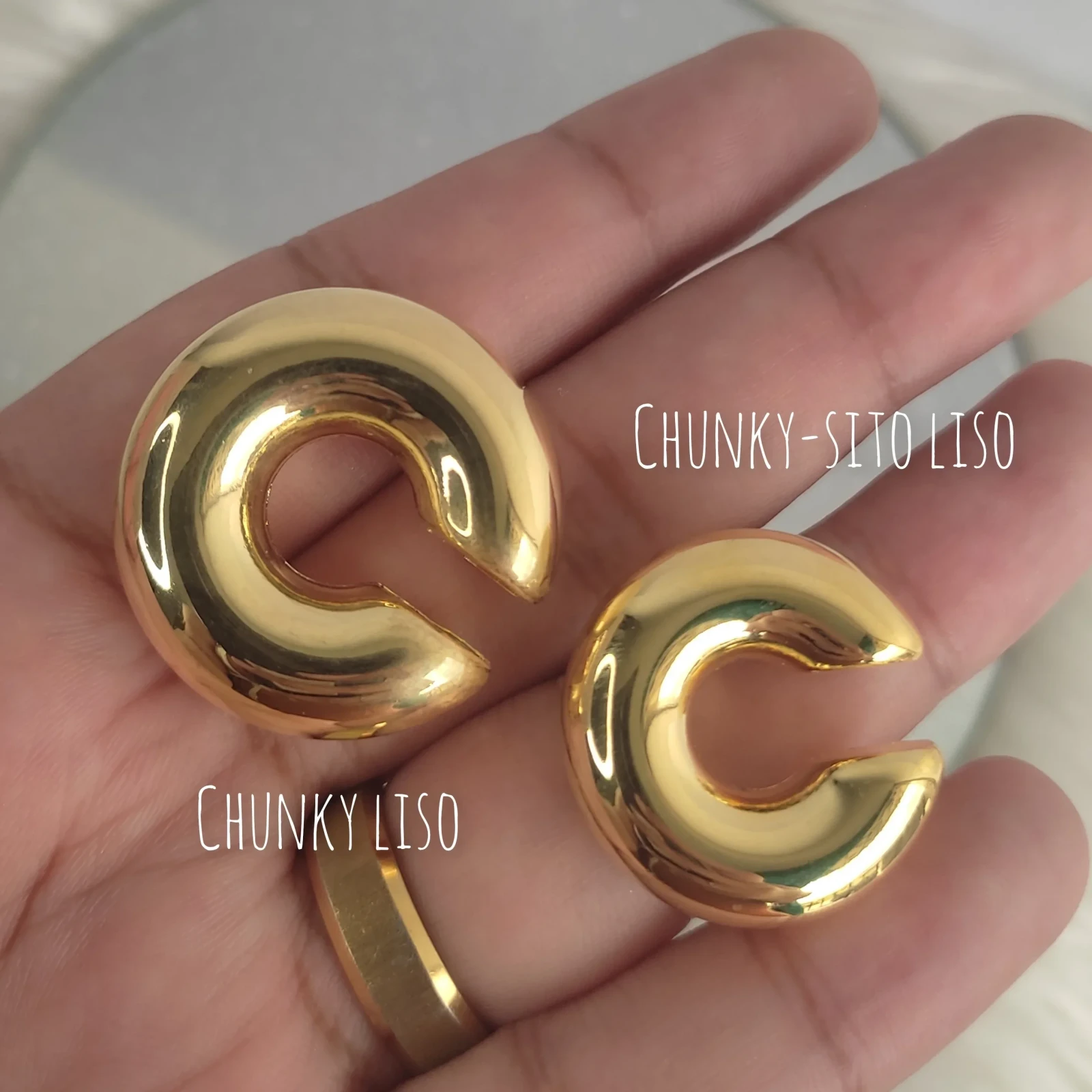 EARCUFF CHUNKY-SITO LISO 2